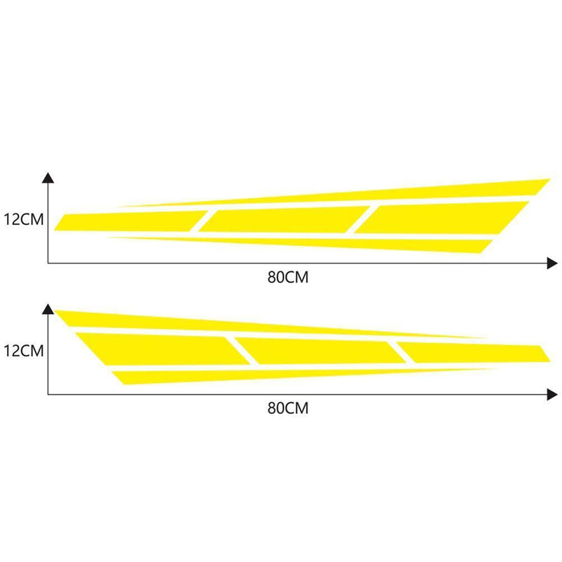 1 Pair Vinyl Car Hood Stickers Racing Sports Stripe Engine Cover Styling Decals