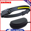 LED Headlamp Sensor Headlight Flashlight Rechargeable Outdoor COB Work Lamp