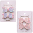 Party Double Layer Sequin Bow Kids Hair Clips Bows Headwear Cute Hairpins