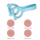 Yoga Fitness Resistance Band 8 Word Chest Expander Exercise Rope (Blue)