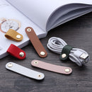 Desktop Storage Leather Cord Organizer Cable Winder Cable Management Winder Tie