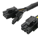 Graphics Card 8Pin to Dual 8Pin (6+2) GPU Power Cable for BTC Mining Motherboard