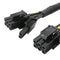 Graphics Card 8Pin to Dual 8Pin (6+2) GPU Power Cable for BTC Mining Motherboard