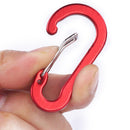 #A 6pcs Carabiner Clips Outdoor Camping Aluminum Alloy Quick Mountaineering Buck