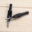 4Pcs #6 #8 #10 #12 HSS Countersink Drill Bit Set Screw 1/4 Hex Shank Wood T