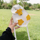Fashion Women Duck Shape PU Leather Cartoon Patchwork Handbags Crossbody Bags