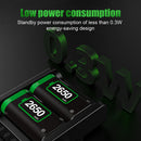 For Xbox Series X Controller Battery Charger with 2x2650 mAh Battery Packs
