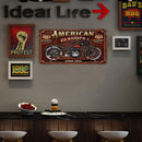 American Classics Retro Metal Plate Tin Sign for Bar Pub Club Cafe Wall Art Kits