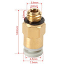 M6 Threaded Bowden Jointer Quick Jointer Pneumatic Connector Coupler Connector