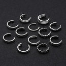 Beach Open Summer Finger Rings Adjustable Toe Rings Set Knuckle Foot Ring