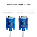 USB to RS232 COM Port Serial 9 Pin DB9 Adapter Cable Converter for Win 7
