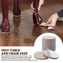 12pcs Beige Round Table Chair Foot Felt Pad Furniture Floor Protector ?2.9CM/