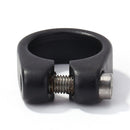 28.6mm Bicycle Seat Post Clip Aluminum MTB Road Bike Seatpost Clamp (Black)