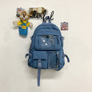 Cute Casual Oxford Shoulder Backpack Large Capacity Student School Bags for Girl