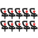 5x10pcs 360°Rotary G Type Micro Nozzle Sprinkler Plant Irrigation Atomizing