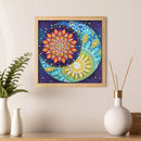 5D DIY Diamond Painting Moon Mandala Partial Special Shape Drill Rhinestone Art