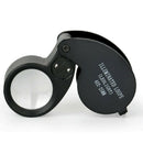 Mini Foldable Handheld Magnifying Jewelry Magnifier LED Loupe Jewelers Eyeglass