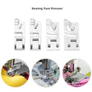 4pcs Household Rolled Hem Presser Foot for Stitch Darning Sewing Machine  Newly