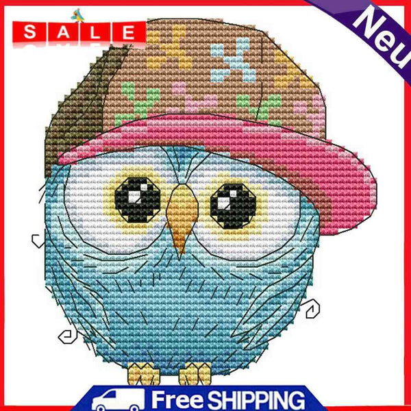 Needlework Kit 14CT Stamped Handmade Colorful Animal DIY Bedroom Cross Stitch