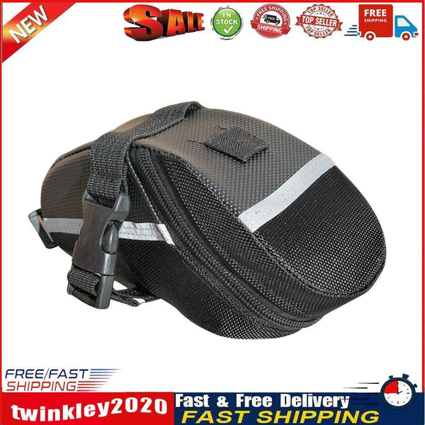 Bicycle Reflective Saddle Rear Tool Bags MTB Bike Seat Tail Bags (Black) Newly