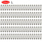 100pcs Fishhooks Barbed Twist Locks Stainless Steel Fishing Hook Spring Locks