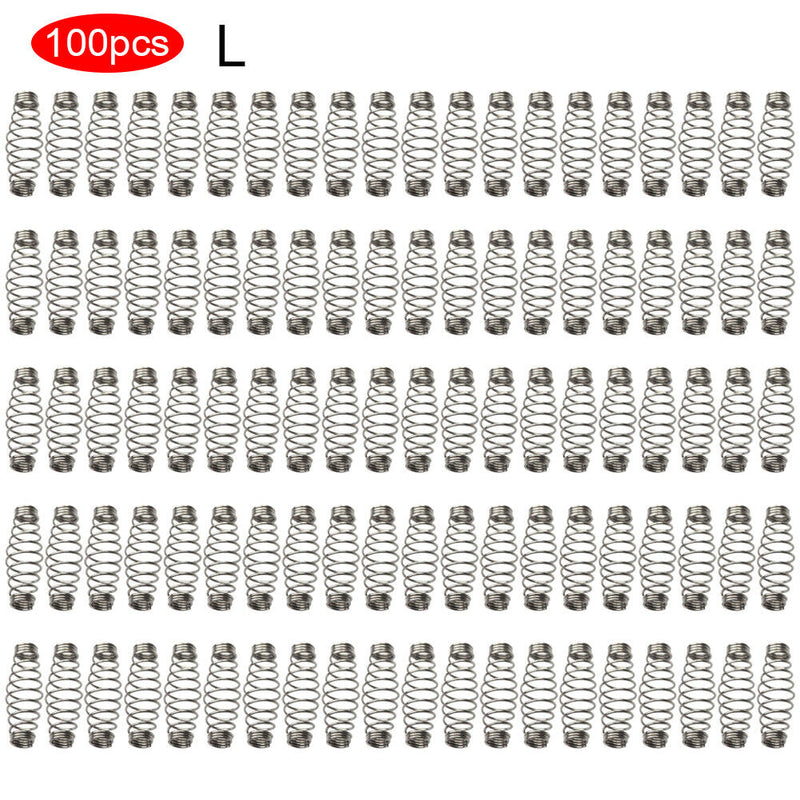 100pcs Fishhooks Barbed Twist Locks Stainless Steel Fishing Hook Spring Locks