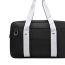 Preppy Style Women Oxford Cloth Shoulder Tote Bag Campus Contrast Color Handbags