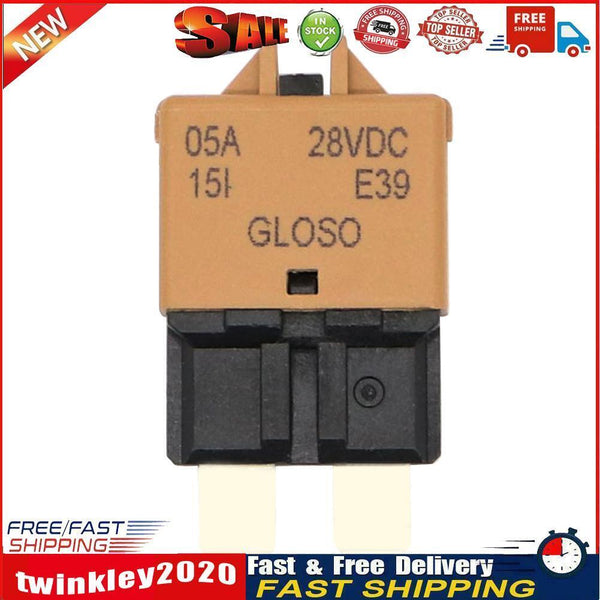 DC32V Manual Reset ATC Circuit Breaker Blade Fuse for Car Boat(5A Brown) Newly
