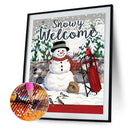 Snowman Bear Mosaic Diamond Painting Drawing Full Round Drill DIY Art Handcra