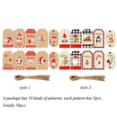 Claus Wrapping Supplies Christmas Tag Hang Tags Gift Wrapping Christmas Labels
