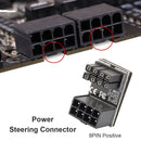 ATX 8 Pin Female to Male 180 Degree Up Angled Adapter for Graphics Card