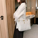 Solid Color Women Handbags PU Leather Casual Top-handle Bags Large Capacity Tote