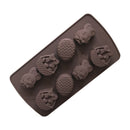 8 Patterns Cookie Mould Baking Tools Chocolate Cake Mold Easter Silicone Mold