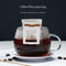 50pcs Hanging Ear Coffee Filter Paper Bag Thickened Coffee Powder Strainer