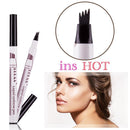 Waterproof Long Lasting Sketch Drawing Tattoo Liquid Eyebrow Pencil(Grey) Newly