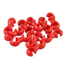 10pcs Bicycle Brake Gear Cable S Style Clips Hose Guide Line Hook (Red) Newly