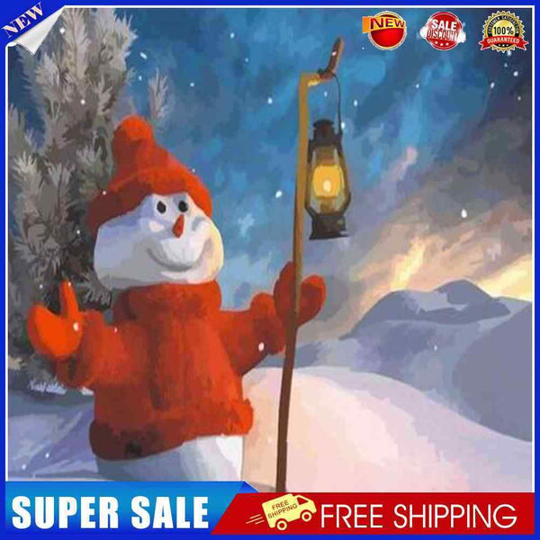 5D DIY Diamond Painting Full Round Diamond Snowman w726