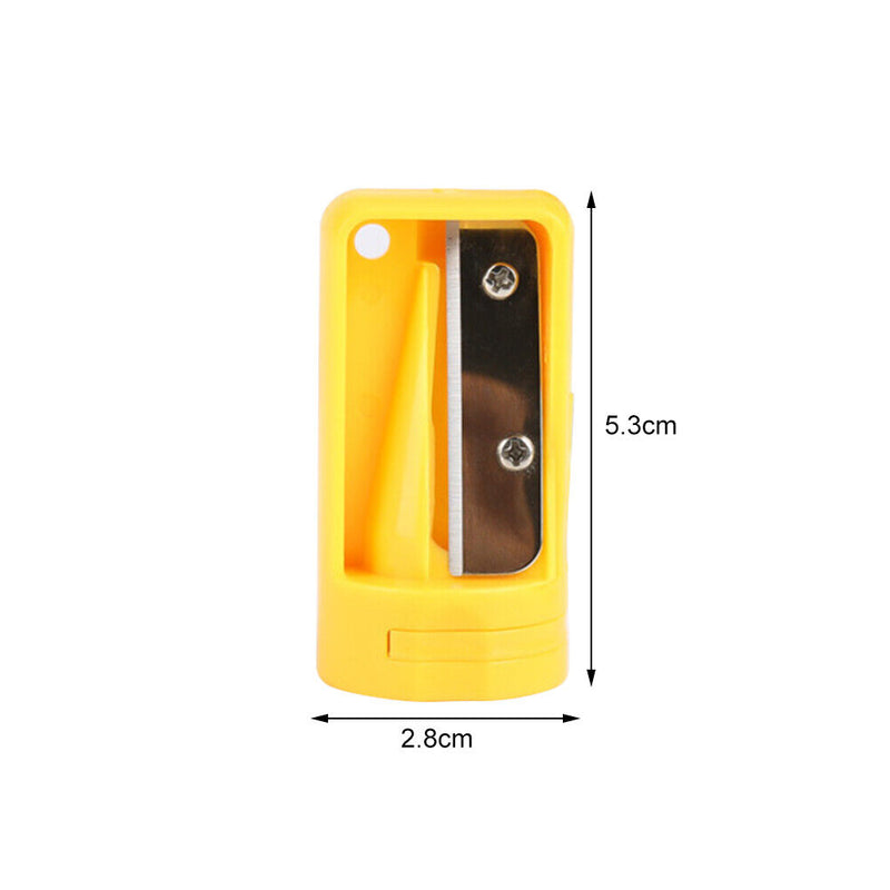 Woodwork Carpenter Pencil Sharpener Narrow Shaver Tool Stationery (Yellow)