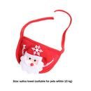 Warm Dog Winter Decorative Clothes Pet Hat Collar Bib Christmas Costume Cospa