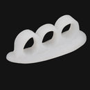 2pcs Elastic Hammer Toe Separator Pads Hallux Valgus Straightener (White) Newly