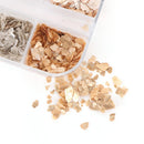 Shimmer Glitter Nail Sequins Mica Marble Abalone Shell Flake Nail Stone