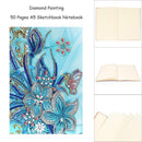 DIY Flower Special Shaped Diamond Painting 50 Pages A5 Sketchbook Journal Book