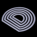 5pcs Semicircle Metal Dies Scrapbooking Punch Molds for Diray Album Card Daddy