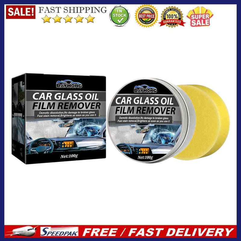Glass Oil Film Remover Paste for Bathroom Window Glass Auto Car Windshield