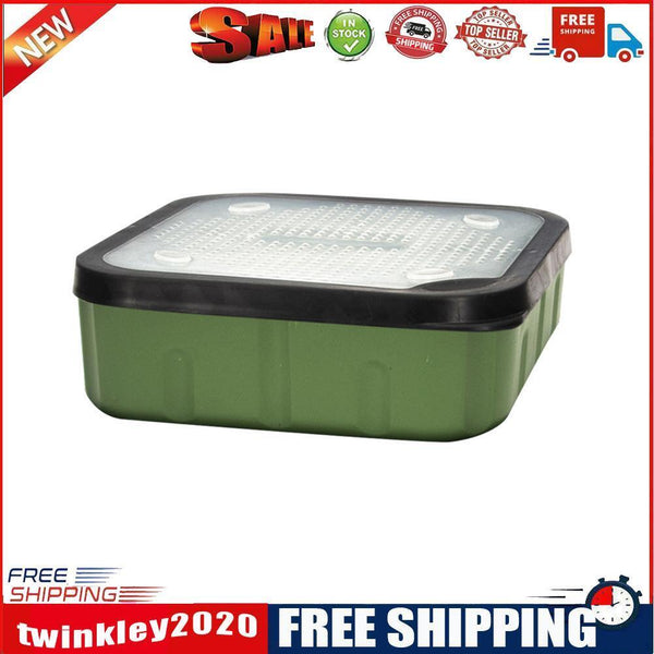 Square Lures Fishing Tackle Box Large Capacity Breathable Storage Case (S)