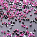 500pcs Glitter Shimmer Sharp Tip Nail Art Rhinestones Manicure Charm (Rose)