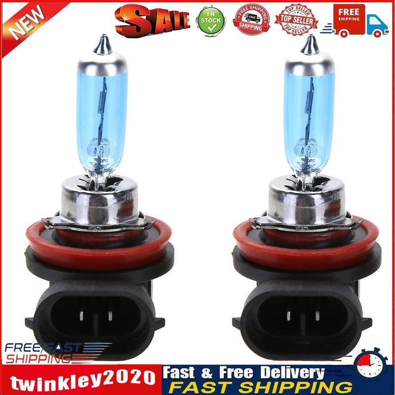 2pcs H11 12V 55W Blue Halogen Light Bulbs for Car Headlamp Headlight Newly