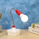 E27 LED Light Bulb Holder Universal Flexible Extension Lamp Socket (Red) Newly