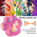 Cat Claw Nail Display Stand Aurora Magnetic Holder Nail Art Tips Design Practice