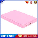 2.5 inch USB 3.0 Hard Disk Enclosure 6Gbps HDD SSD External Case (Pink)